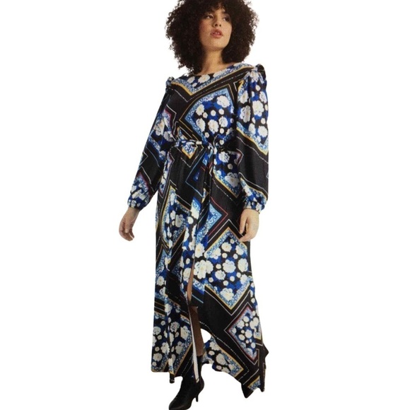 ELOQUII Women’s Floral Boatneck Maxi Dress Size 20